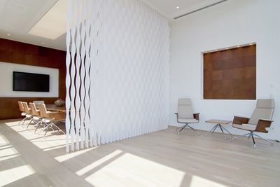 Vertikal-Lamellen, SG 2910, Multi Visio, room shot ""Office Gehrke econ in the Torhaus", Hannover, Germany, Vertical Waves