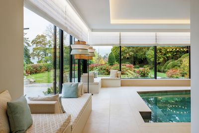 Римские шторы, SG 2360, Colorama 2, Villa at the lake, Lucerne, Switzerland