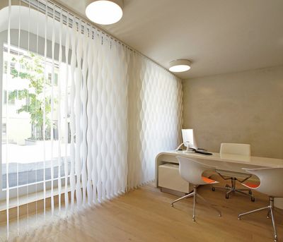 Vertikal-Lamellen, SG 2950, Multi Shadow, Doctor's Office, Zug, Switzerland, Vertical Waves