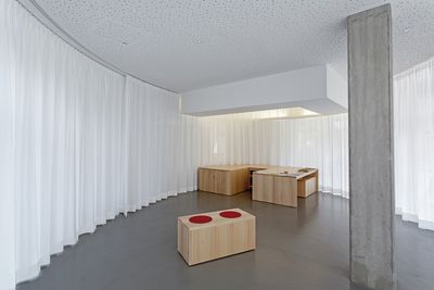 Vorhang-Systeme, SG 5600, Colorama 2, Room shot "Catholic University Community", Klagenfurt am Wörthersee, Austria