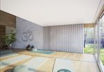 Карнизные системы , SG 3870, Yoga room, recessed curtain track