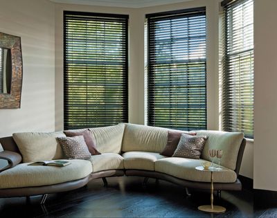 Системы горизонтальных жалюзи , SG 8960, Room shot, wood slats 50mm