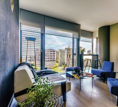 Системы рулонных штор, SG 4960, Multiscreen 1-10%, Room shot "Cosmopolitan Tower", Warsaw, Poland